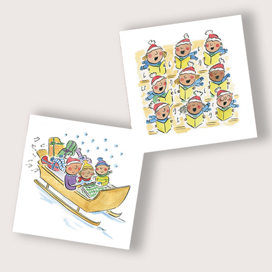 A Musical Sleigh Ride Christmas Cards (Pack of 10)